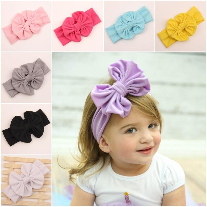 Hair Bands For Kids
 The New Cotton Baby Girl Cute Bow Headband Bow Hair Band