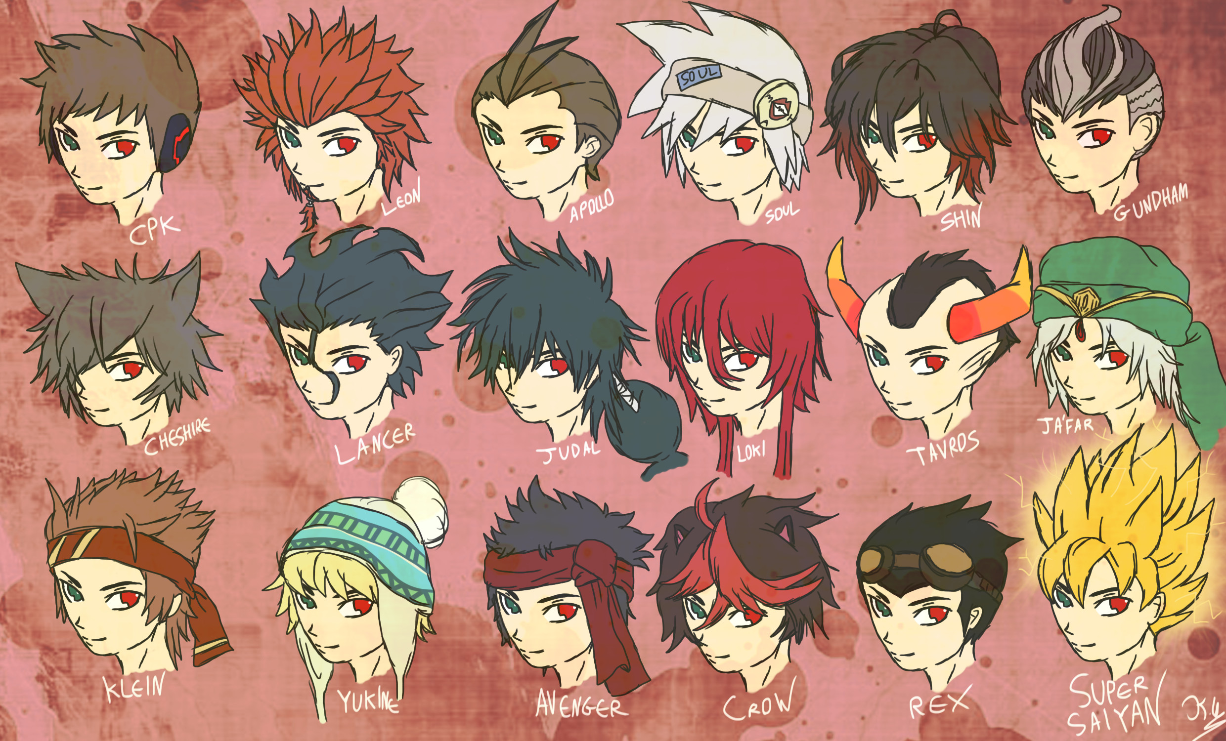 Hairstyle Generator Male
 Male Anime Hairstyles by Kaniac101 on DeviantArt