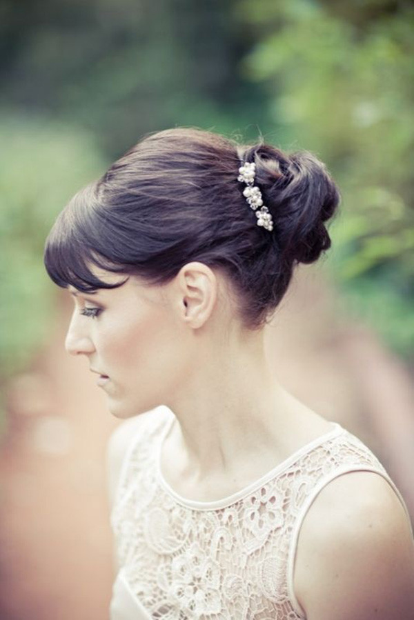Hairstyle Weddings
 Got Bangs 5 Fringe Friendly Wedding Hairstyles