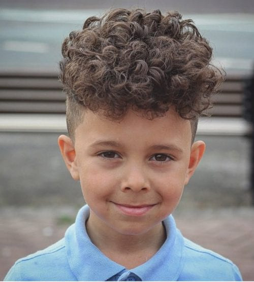 Hairstyles For Curly Hair Boys
 50 Cute Toddler Boy Haircuts Your Kids will Love