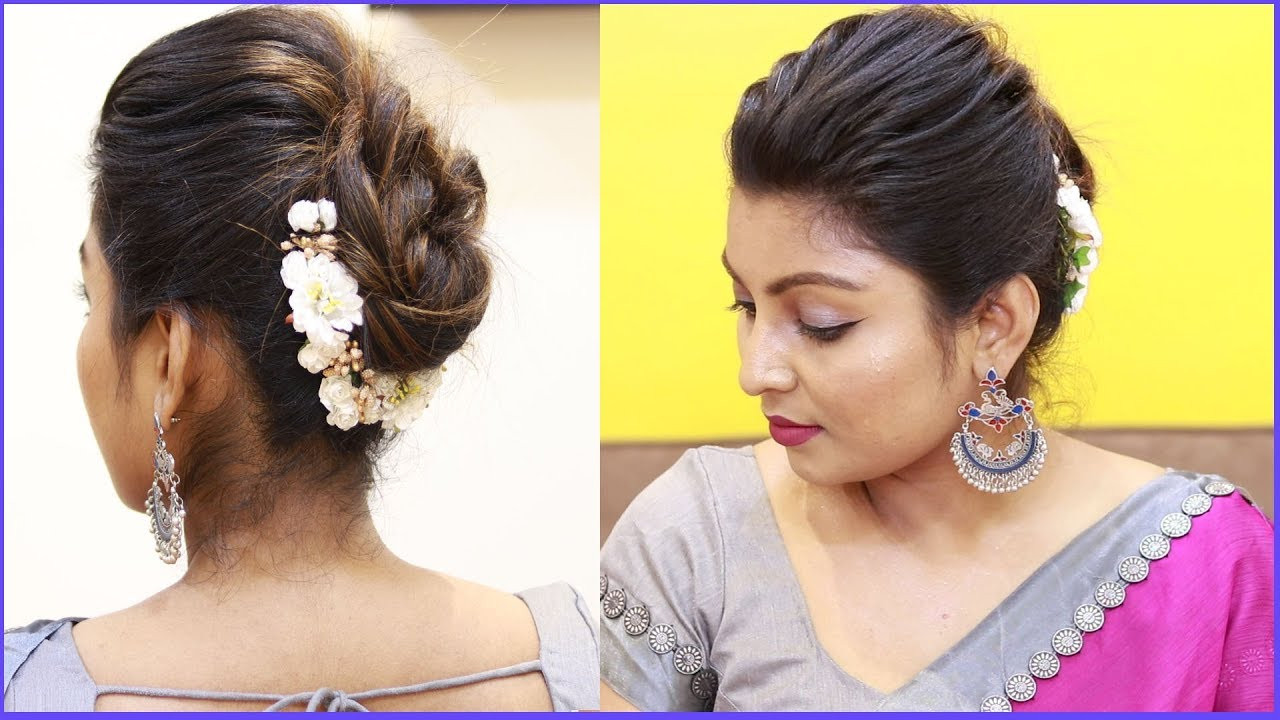 Hairstyles For Indian Wedding Guests
 Easy indian wedding guest hairstyles Tamil