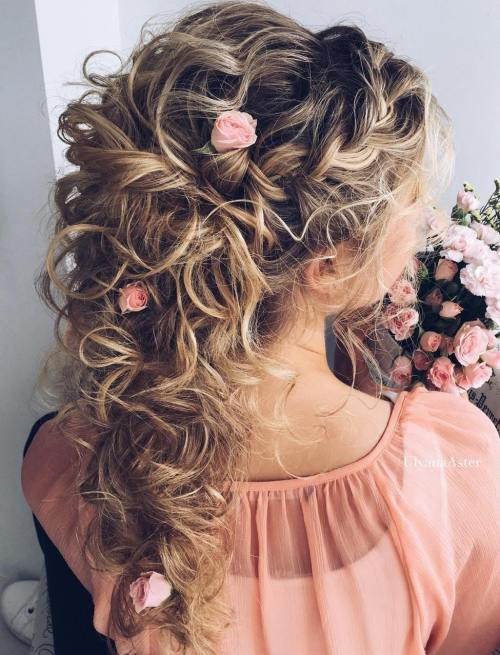 Hairstyles For Super Curly Hair
 20 Soft and Sweet Wedding Hairstyles for Curly Hair 2019