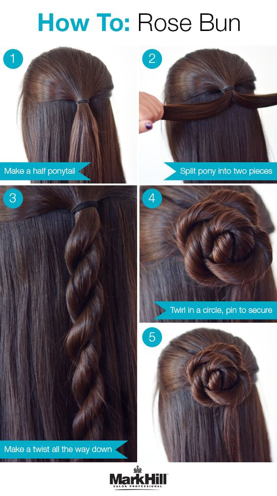 Hairstyles Step By Step For Medium Length Hair
 26 Amazing Bun Updo Ideas for Long & Medium Length Hair