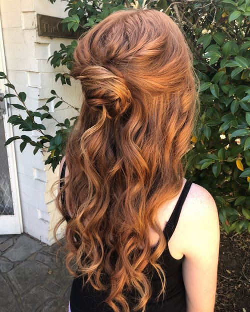 Half Up And Half Down Hairstyles For Prom
 27 Prettiest Half Up Half Down Prom Hairstyles for 2019