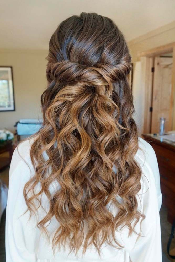 Half Up Hairstyles For Weddings
 30 Chic Half Up Half Down Bridesmaid Hairstyles