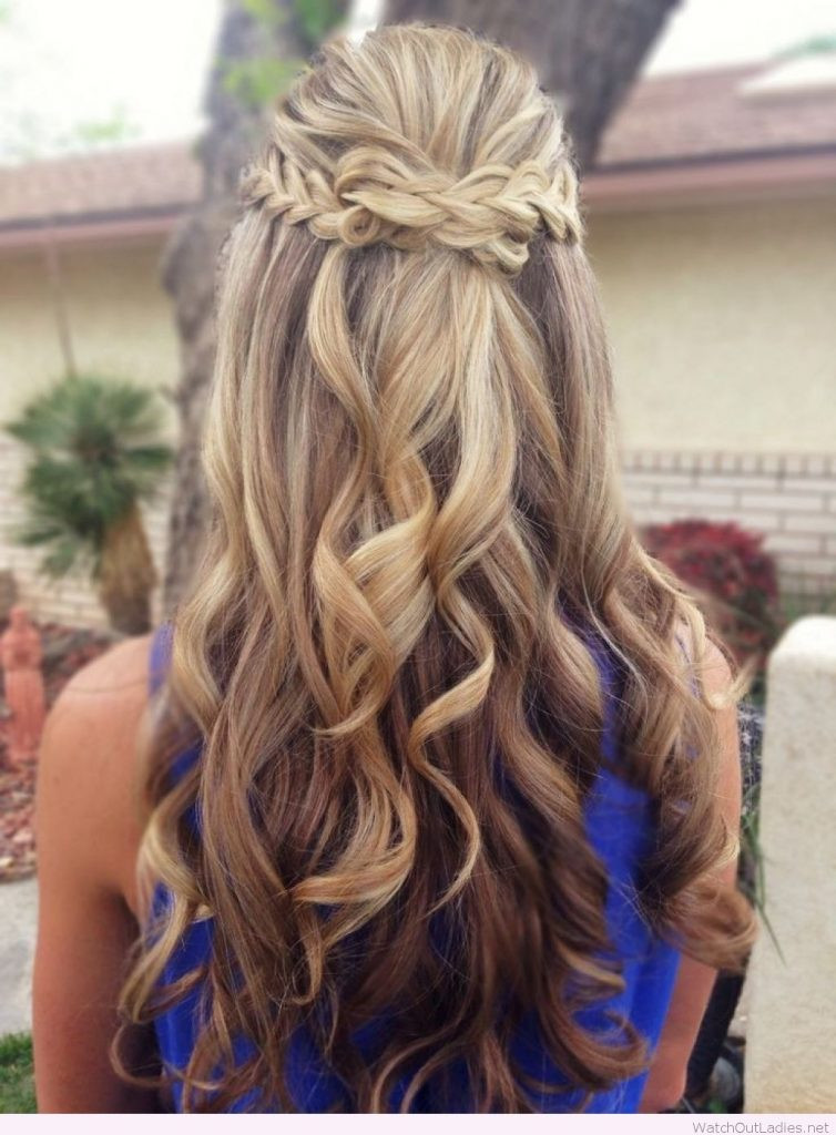 Half Up Half Down Curled Prom Hairstyles
 Pretty Long Hair Half Updos With Curls – Watch out La s