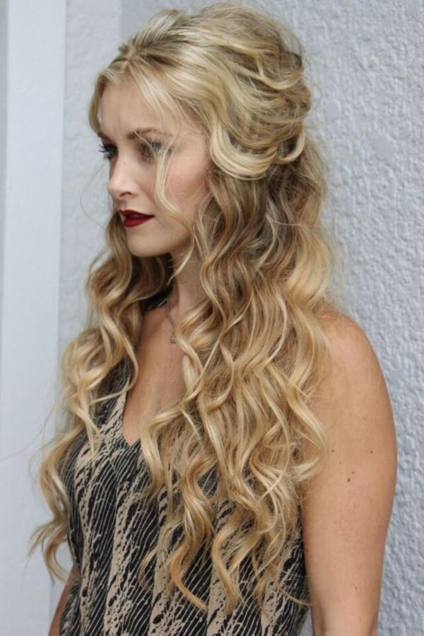 Half Up Half Down Curled Prom Hairstyles
 68 Elegant Half Up Half Down Hairstyles That You Will Love