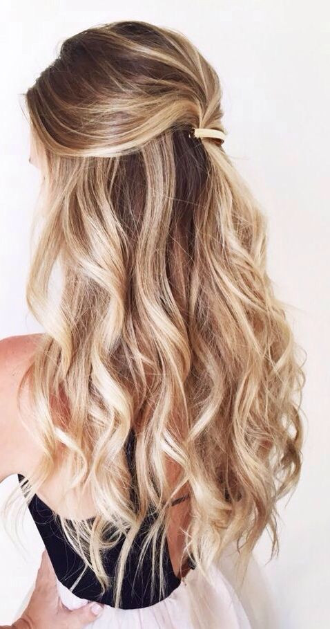 Half Up Half Down Curled Prom Hairstyles
 Image result for curled half up half down