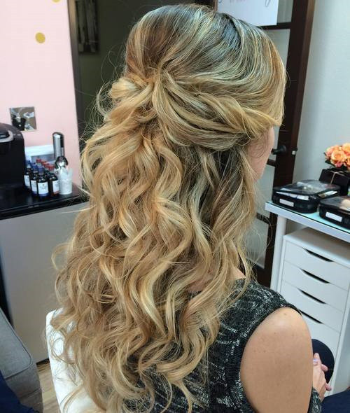 Half Up Half Down Curled Prom Hairstyles
 50 Half Up Half Down Hairstyles for Everyday and Party Looks