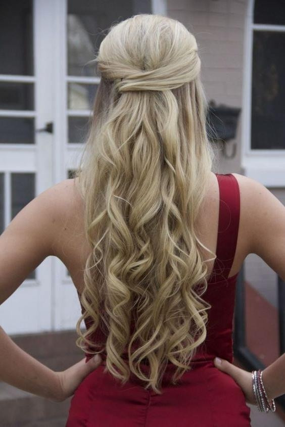 Half Up Half Down Curled Prom Hairstyles
 15 Best Collection of Long Hairstyles Prom