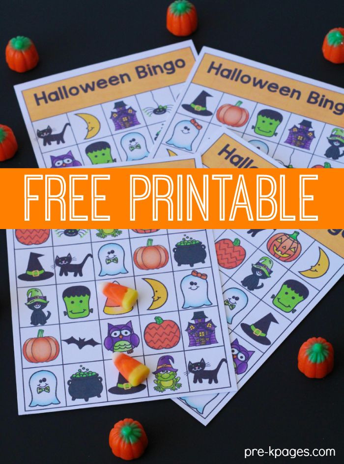 Halloween Classroom Party Ideas Kindergarten
 Printable Halloween Bingo Game