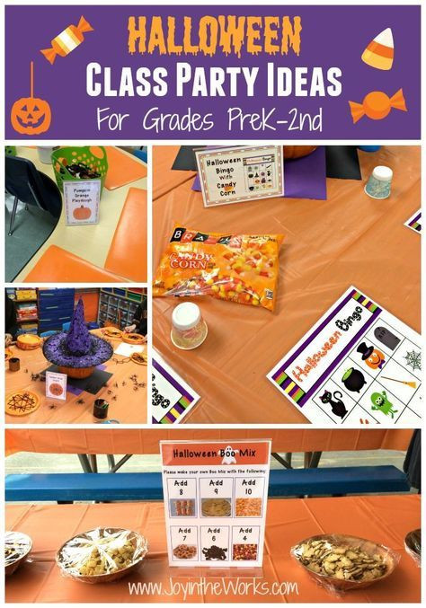 Halloween Classroom Party Ideas Kindergarten
 Halloween Class Party Ideas Grades PreK 2nd
