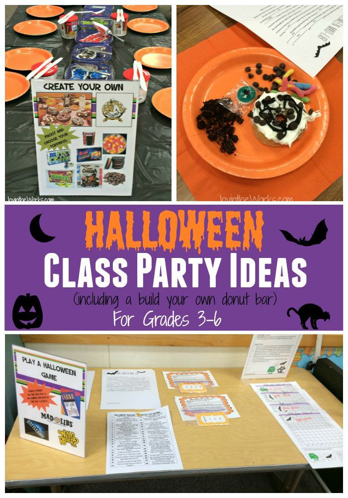 Halloween Classroom Party Ideas Kindergarten
 Halloween Class Party Ideas for Grades 3 6