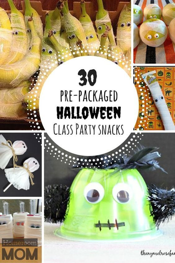 Halloween Classroom Party Ideas Kindergarten
 Pre Packaged Halloween Class Party Snack Ideas
