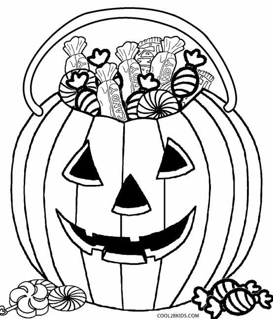 Halloween Coloring Pages For Toddlers
 Printable Candy Coloring Pages For Kids