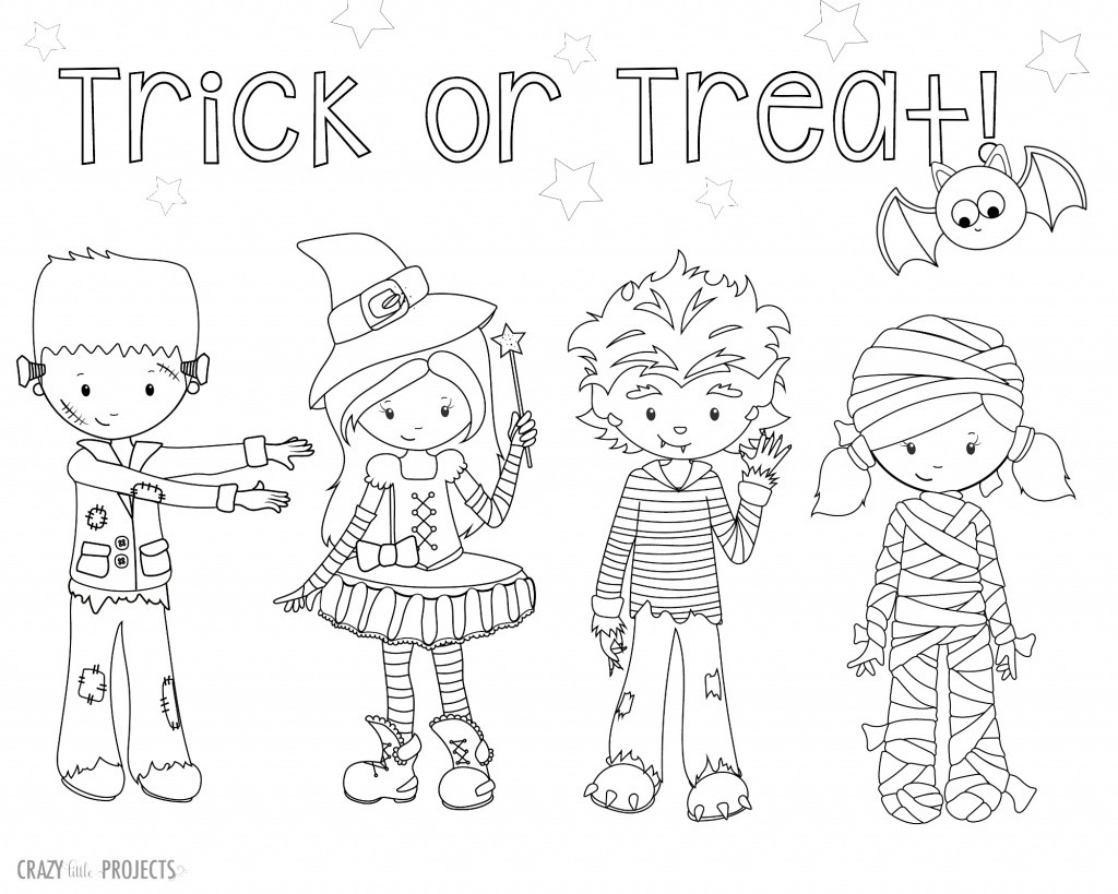 Halloween Coloring Pages Free Printable
 Cute Free Printable Halloween Coloring Pages Crazy