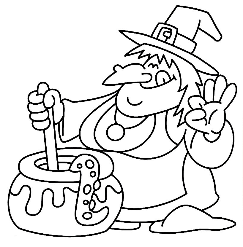 Halloween Coloring Pages Free Printable
 24 Free Printable Halloween Coloring Pages for Kids