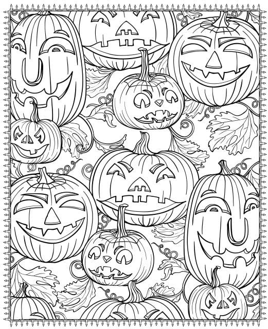 Halloween Coloring Pages Free Printable
 Get the coloring page pumpkins
