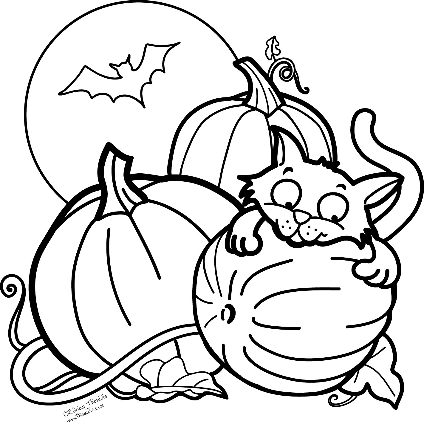 Halloween Coloring Pages Free Printable
 A picture paints a thousand words