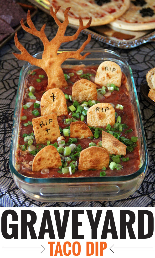 Halloween Dips And Spreads
 graveyard taco dip