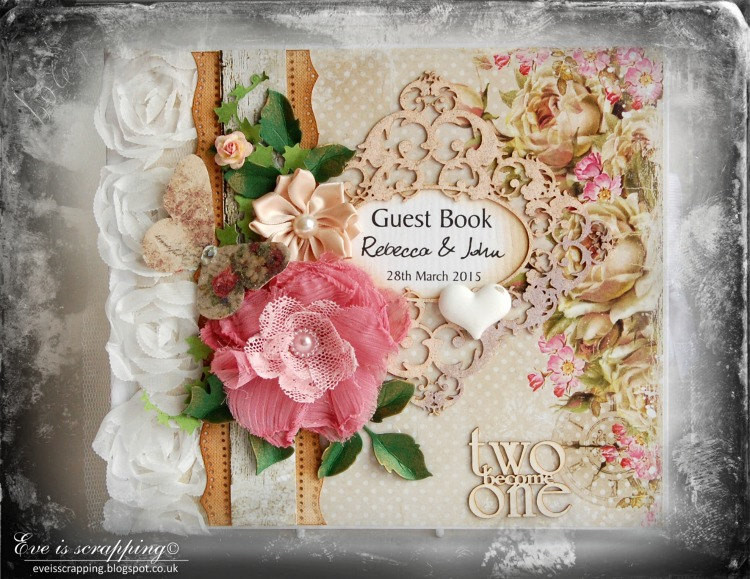 Handmade Wedding Guest Books
 Made to order Handmade WEDDING Guest Book Alice in