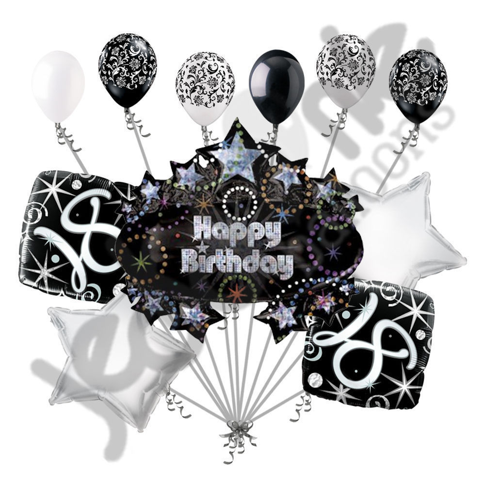Happy 18th Birthday Decorations
 11 pc 18th Happy Birthday Balloon Decoration Party Elegant