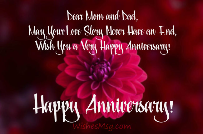 Happy Anniversary Quotes For Parents
 Anniversary Wishes For Parents Messages & Quotes WishesMsg
