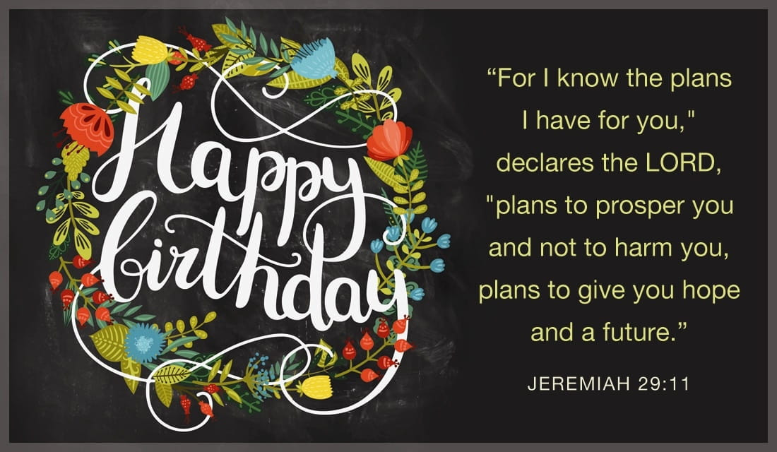 Happy Birthday Bible Quotes
 Free Happy Birthday Jeremiah 29 11 eCard eMail Free
