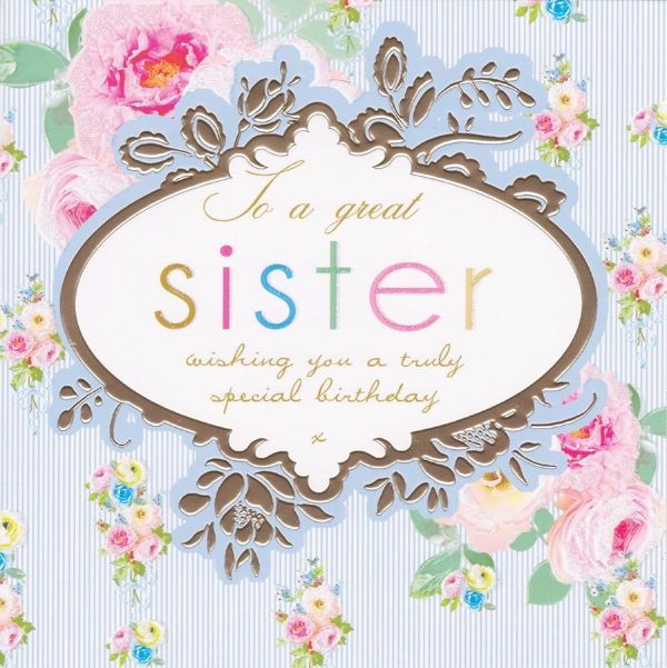 Happy Birthday Card For Sister
 106 Best Happy Birthday Wishes for Sister with My