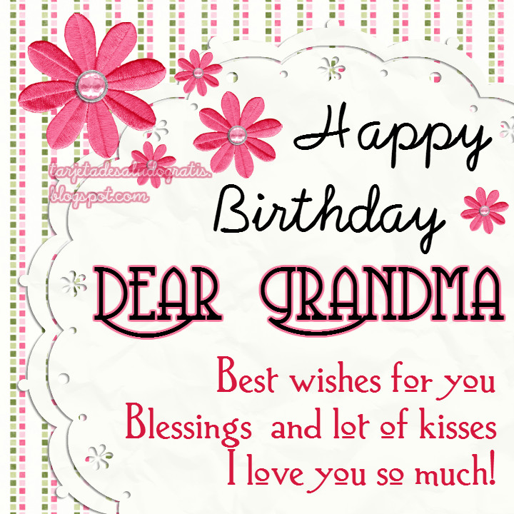 Happy Birthday Grandma Cards
 Happy Birthday Grandma Quotes QuotesGram