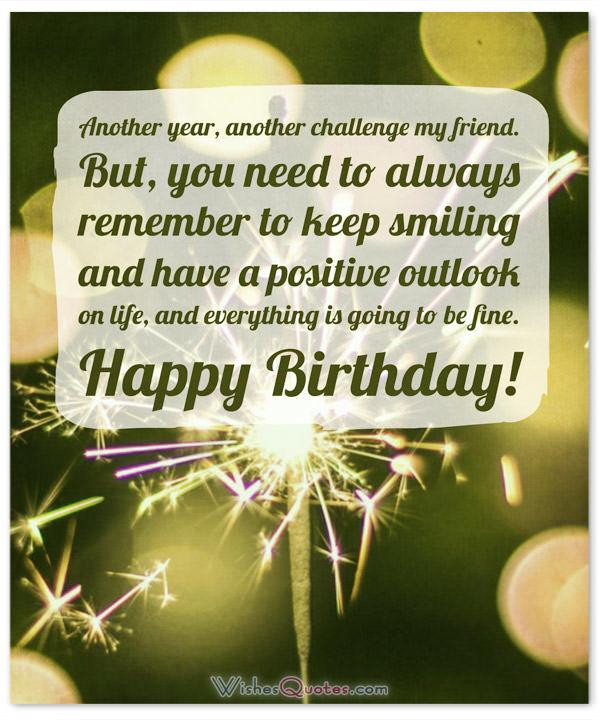Happy Birthday Inspirational Quotes Friends
 Inspirational Birthday Wishes and Motivational Sayings