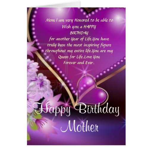 Happy Birthday Mom Cards
 Happy Birthday Mom Greeting Card