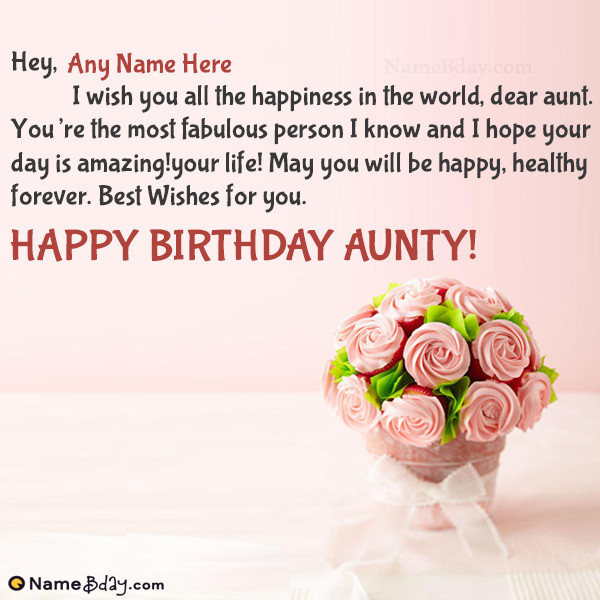Happy Birthday Quotes For Auntie
 Beautiful Birthday Wishes For Aunty With Her Name