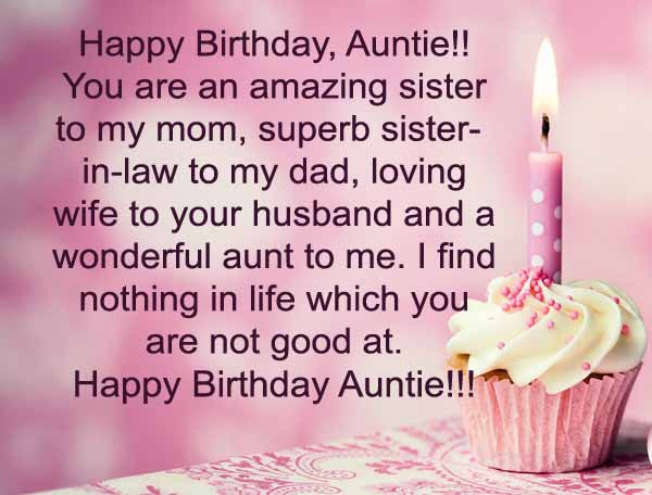 Happy Birthday Quotes For Auntie
 Happy Birthday Wishes & Messages For Aunt Aunt Birthday