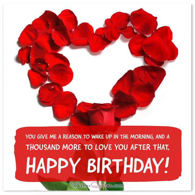 Happy Birthday Quotes Love
 Birthday Love Messages for your Beloved es – By WishesQuotes
