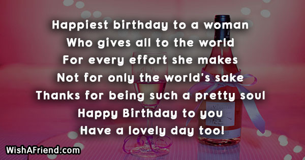 Happy Birthday To A Beautiful Woman Quotes
 Birthday Quotes for Women