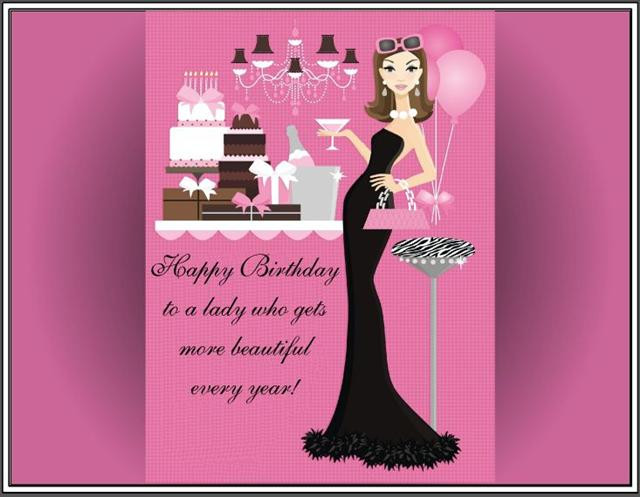 Happy Birthday To A Beautiful Woman Quotes
 Happy Birthday Pretty Lady Quotes QuotesGram