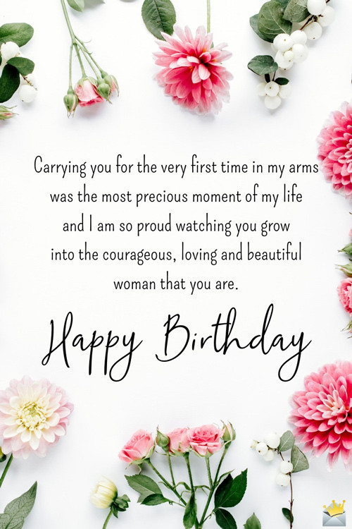Happy Birthday To A Beautiful Woman Quotes
 Birthday Quotes for my Daughter