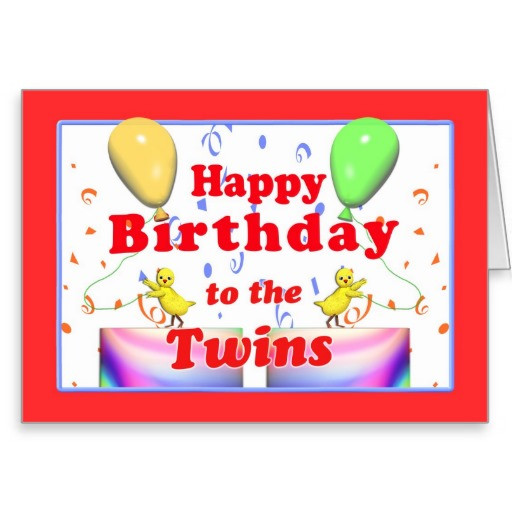 Happy Birthday Twins Quotes
 First Birthday Twins Quotes QuotesGram