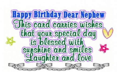 Happy Birthday Wishes For Nephew
 70 Birthday Wishes and Messages for Nephew