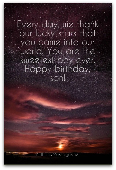 Happy Birthday Wishes For Son
 Son Birthday Wishes Unique Birthday Messages for Sons