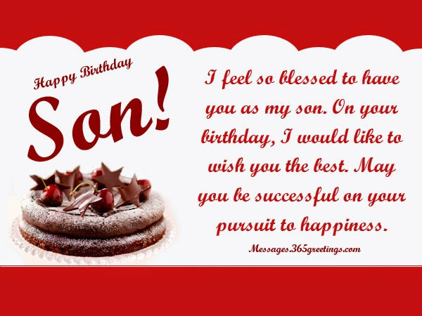 Happy Birthday Wishes For Son
 All wishes message Greeting card and Tex Message