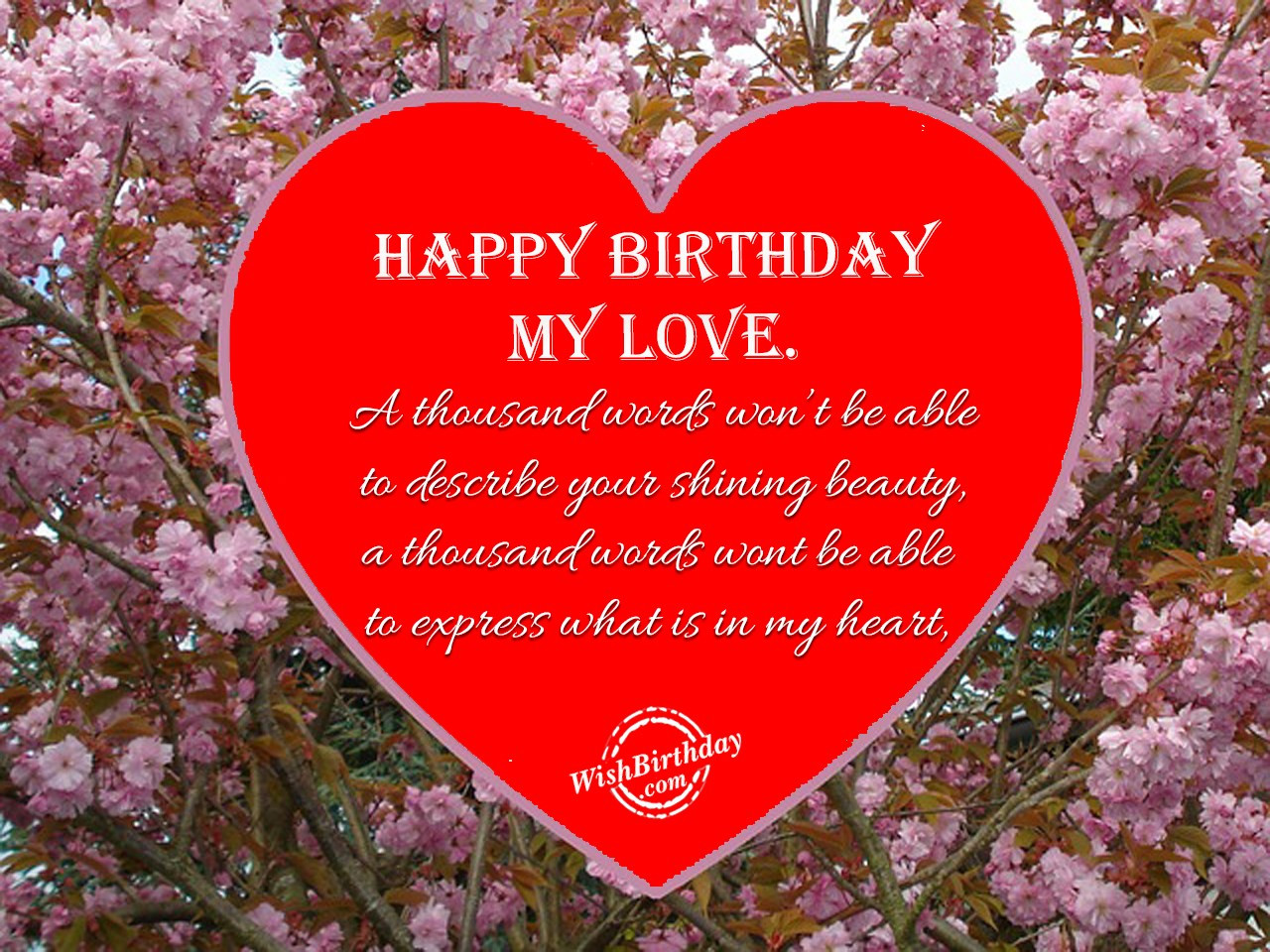 Happy Birthday Wishes To My Wife
 15 for Happy Birthday Wishes Messages for Wife with