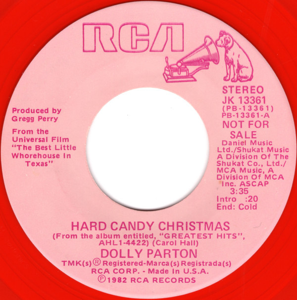 Hard Candy Christmas Dolly Parton
 Dolly Parton Hard Candy Christmas Vinyl 7" Single