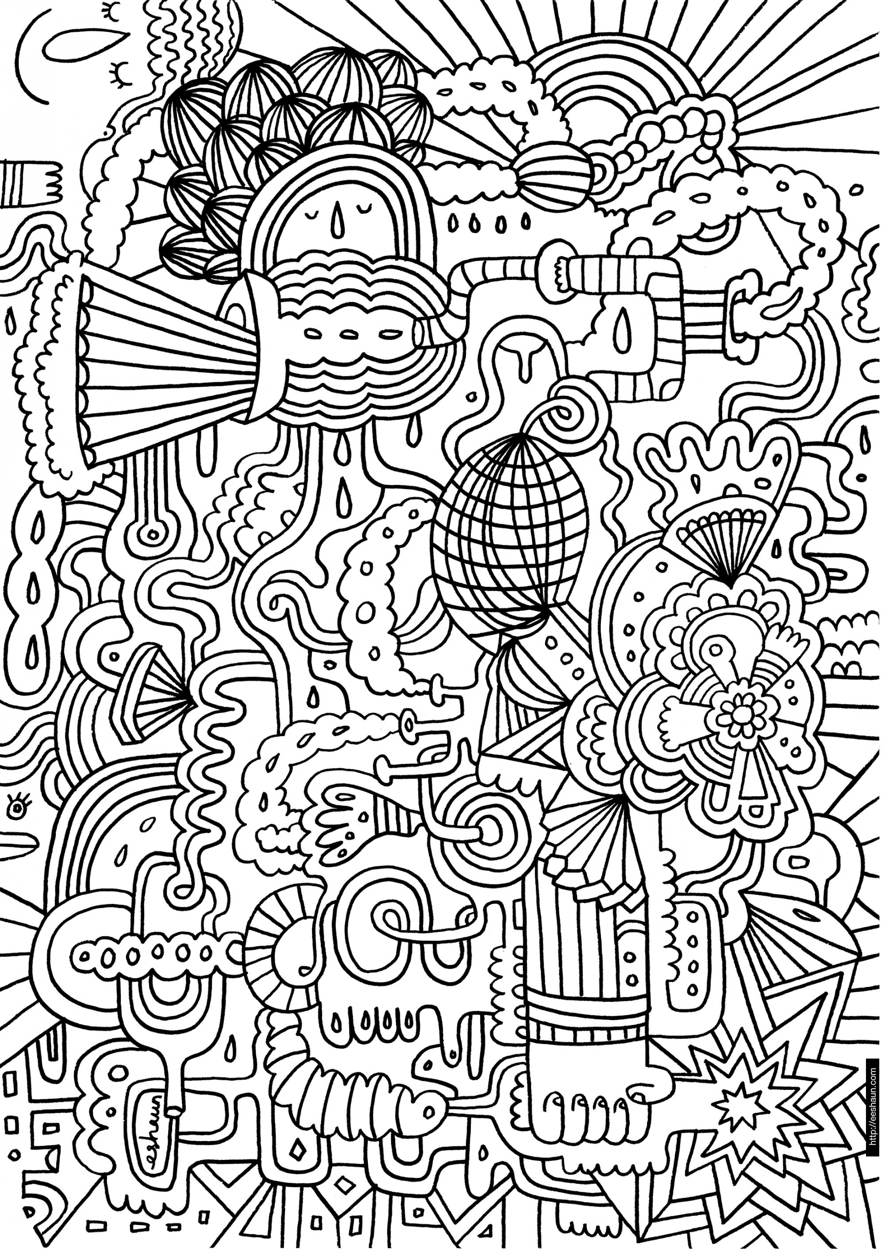 Hard Coloring Pages For Kids
 hard coloring pages Free