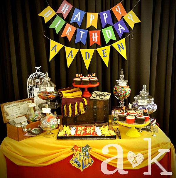 Harry Potter Birthday Decorations
 Aaden s Harry Potter Themed 1st Birthday Party A&K Lolly