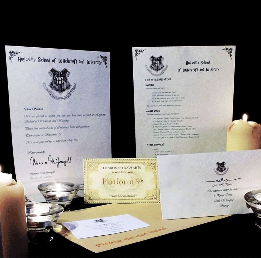Harry Potter Birthday Gifts
 HOGWARTS ACCEPTANCE LETTER BEST BIRTHDAY GIFT BUNDLE FOR