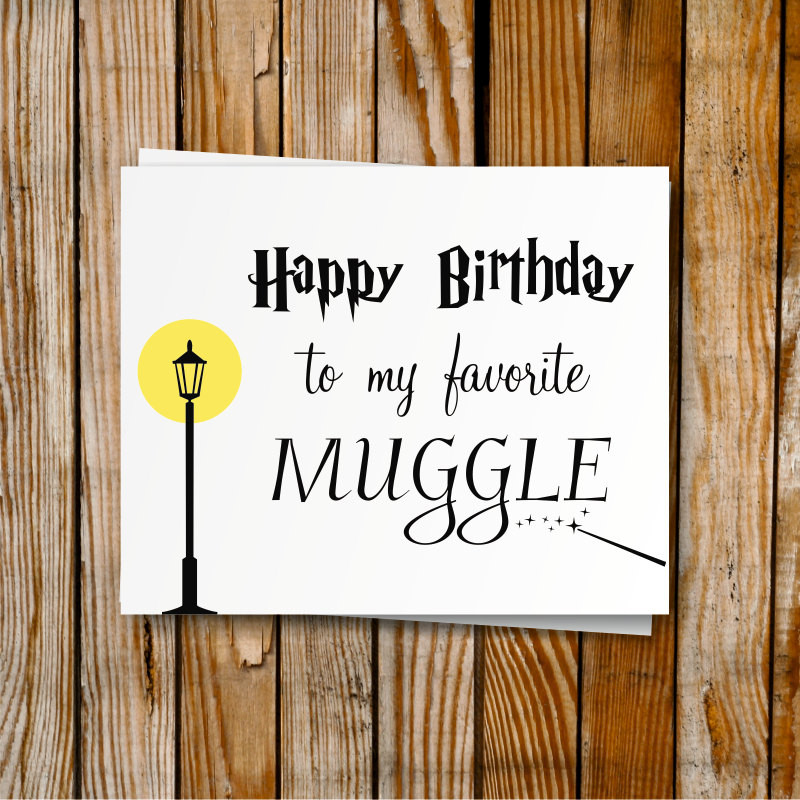 Harry Potter Birthday Gifts
 Harry Potter Birthday Card Printable DIY Birthday by