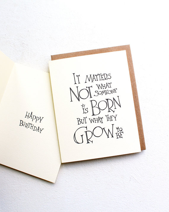Harry Potter Birthday Quote
 Harry Potter Birthday Graduation Card It matters not what