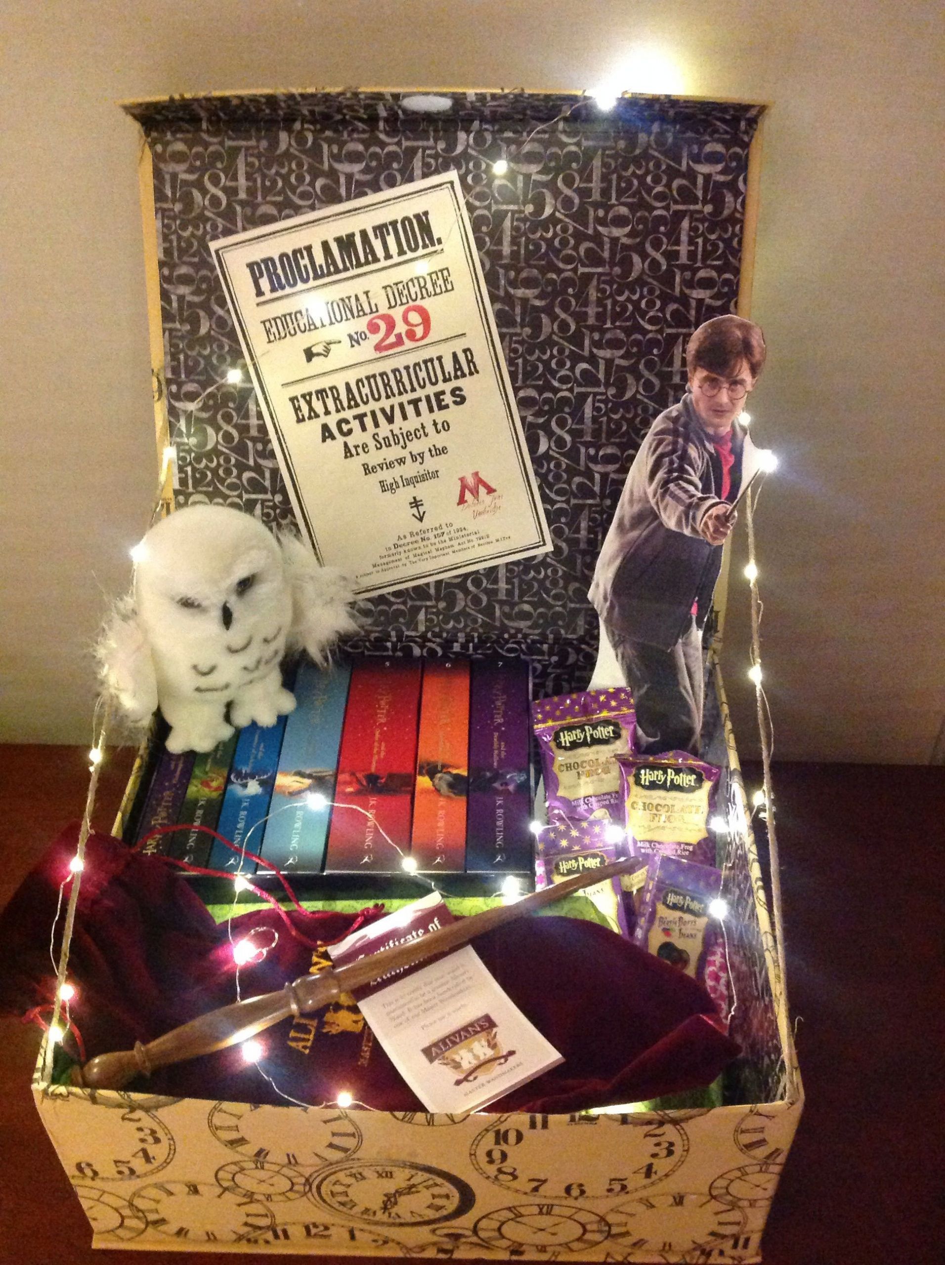 Harry Potter Christmas Gift Ideas
 Harry Potter silent auction basket PTA